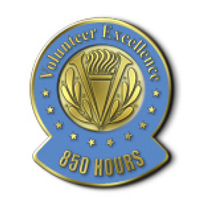 Volunteer Excellence - 850 Hours